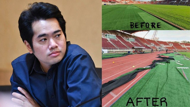 AFC nổi giận với chủ nhà Thái Lan: Lớp cỏ của SVĐ tổ chức U23 châu Á bị bóc trần để... tuyển điền kinh tập luyện - Ảnh 1.