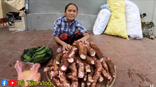 Bà Tân Vlog trổ tài làm món bánh sắn, nhưng dân mạng lại soi ra điều khác thường này - Ảnh 1.