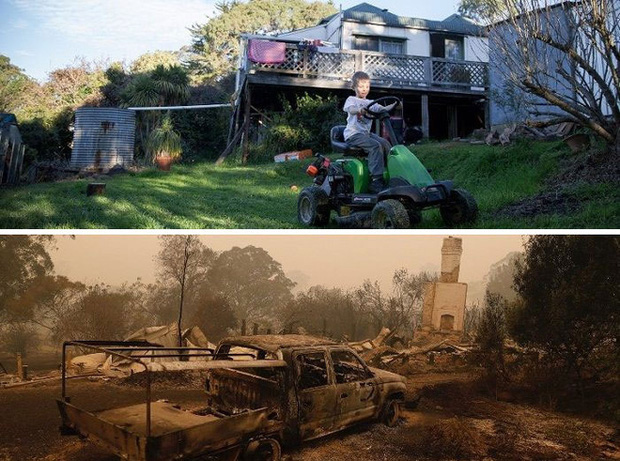 Chùm ảnh đau lòng: Nước Úc trước và sau khi ngọn lửa hung tàn quét qua - Ảnh 12.
