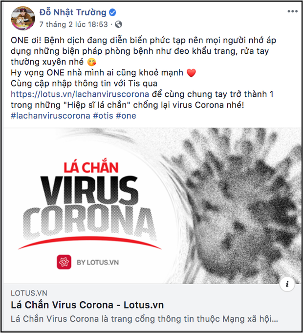Sao Vbiz cùng đông đảo KOLs đồng loạt hưởng ứng chiến dịch “Lá chắn virus corona”: Bảo vệ mình và xã hội đang là việc làm cấp thiết - Ảnh 11.