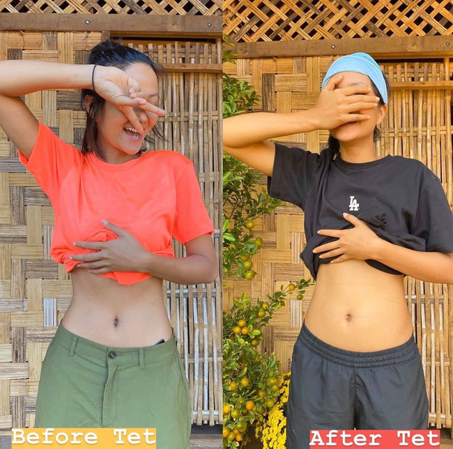 Từng sở hữu vòng eo xịn hơn cả Ngọc Trinh nhưng HHen Niê cũng rơi vào cảnh ngậm ngùi ôm bụng mỡ sau Tết - Ảnh 1.