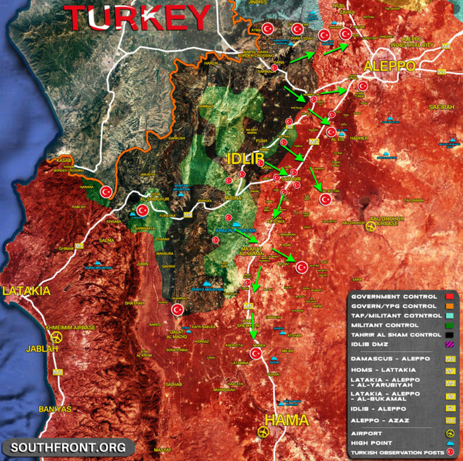 Lộ kịch bản tấn công Syria của Thổ: 4 bàn đạp, 7 mũi đột phá thần tốc vào Aleppo, Hama? - Ảnh 1.