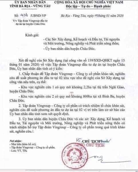 Đất tăng từ 100 triệu lên 500 triệu: Có thật Vingroup sẽ xây dự án khủng tại Bình Ba? - Ảnh 1.