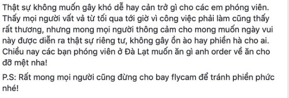 Suốt một ngày bưng bít hình ảnh, thông tin đám cưới, cuối cùng phía Tóc Tiên cũng đưa ra lý do phải giữ bí mật - Ảnh 1.