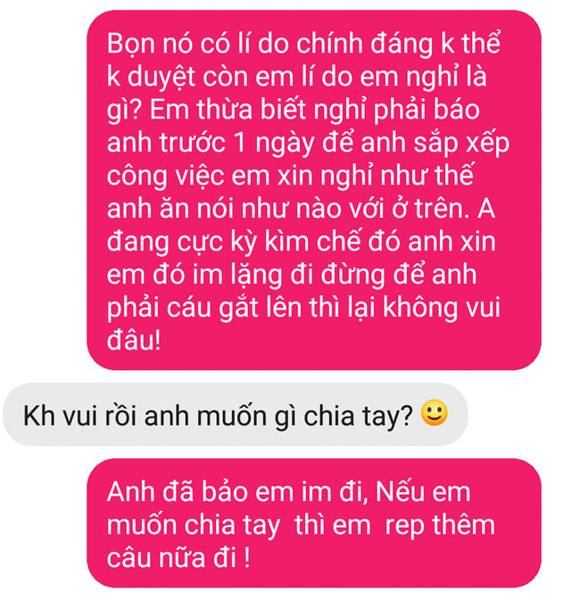 Cậy người yêu làm sếp, cô gái hứng lên là xin nghỉ, bạn trai liền mắng cả tràng rồi chốt một câu khiến ai nấy hả hê - Ảnh 3.