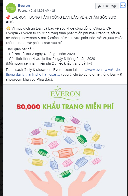 Everon phát miễn phí 50.000 khẩu trang vải, Vinatex ra mắt khẩu trang diệt khuẩn tái sử dụng 30 lần giá 7.000 đồng/chiếc - Ảnh 1.