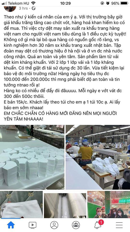 Quá tải sản xuất khẩu trang kháng khuẩn, hàng giả Dệt Kim Đông Xuân tung hoành - Ảnh 3.