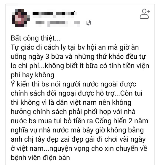 Ngành y tế Quảng Nam phủ nhận thông tin người cách ly phải trả phí sinh hoạt, ăn uống - Ảnh 1.