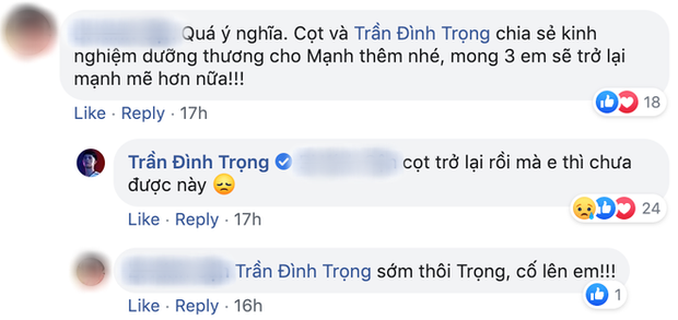 Đình Trọng buồn bã vì chưa khỏi chấn thương: Văn Đức trở lại rồi mà em chưa được này - Ảnh 1.