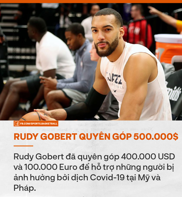 Rudy Gobert - trường hợp nhiễm virus corona đầu tiên của NBA quyên góp gần 12 tỷ để giúp đỡ những người gặp khó khăn vì dịch Covid-19 - Ảnh 1.