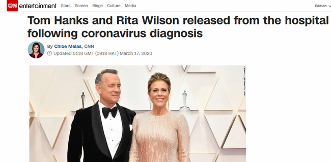 Tom Hanks cùng vợ xuất viện trở về nhà tự cách ly sau khi nhiễm Covid-19 - Ảnh 1.