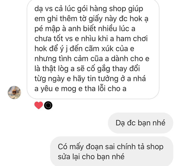 Khi shop online trổ tài tư vấn tình cảm kiêm luôn cả “cảnh sát chính tả”: Ai bảo mua hàng online toàn phốt nào? - Ảnh 4.