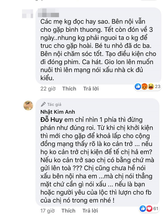 Mới bước đầu giành được quyền nuôi con, Nhật Kim Anh đã phải nổi đóa vì chuyện liên quan đến gia đình chồng cũ - Ảnh 1.