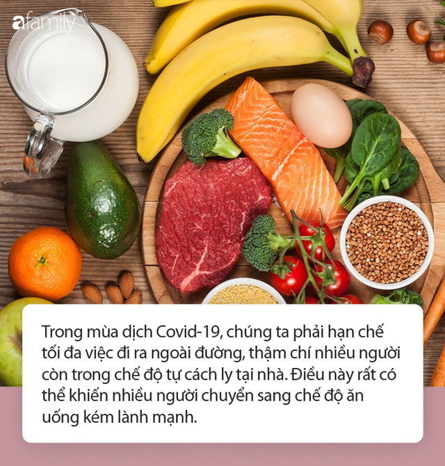 Phòng chống dịch Covid-19: Cách ăn uống lành mạnh trong thời gian hạn chế tối đa đi ra ngoài đường - Ảnh 1.