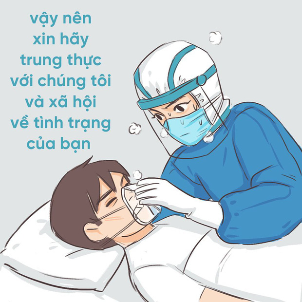 Bộ tranh gây xúc động về các bác sĩ chống dịch: Bạn ở nhà với gia đình bạn, để chúng tôi sớm được về với gia đình chúng tôi - Ảnh 9.