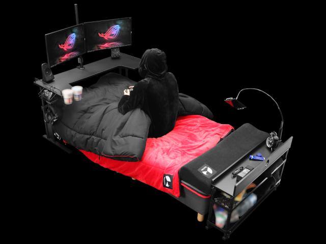 Giường dành cho game thủ nằm cả ngày chơi điện tử cũng không chán - Ảnh 3.