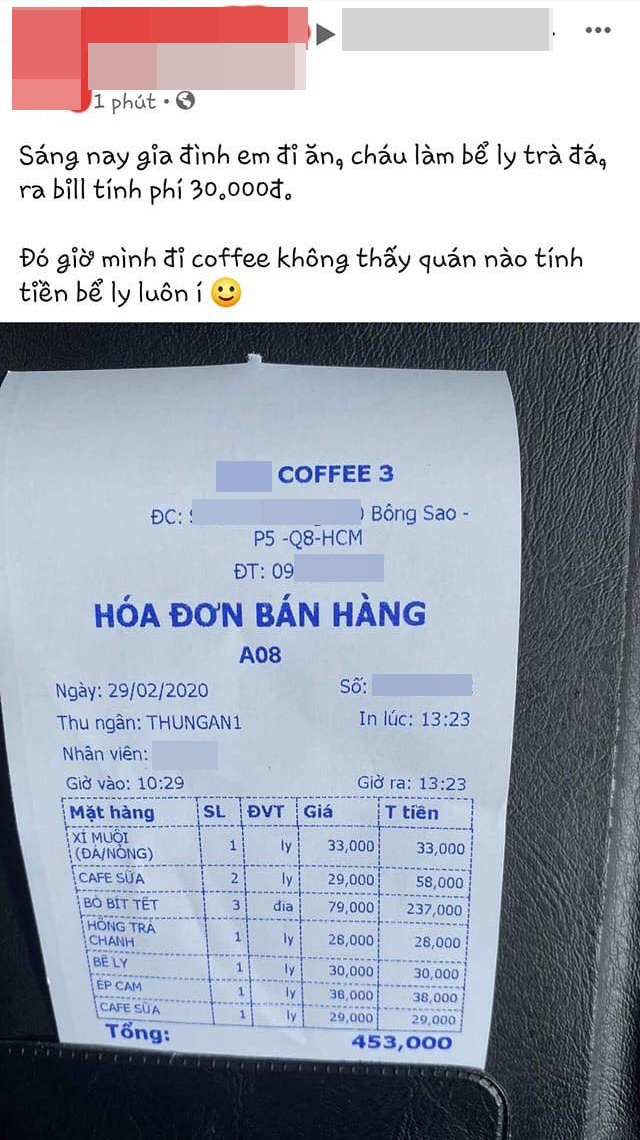 Một gia đình bị dân mạng bức xúc truy lùng sau khi khoe chiến tích đi cafe làm vỡ ly của quán, còn tiếc rẻ vì phải đền 30 nghìn - Ảnh 1.