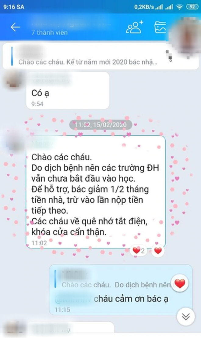 Tháng nghỉ dịch Covid-19 không lên ở buổi nào, nhiều chủ trọ tốt bụng bớt hàng triệu tiền thuê nhà cho sinh viên - Ảnh 3.