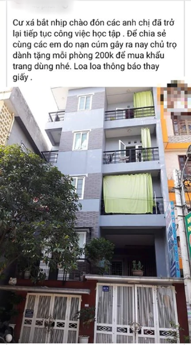 Th&aacute;ng nghỉ dịch Covid-19 kh&ocirc;ng l&ecirc;n ở buổi n&agrave;o, nhiều chủ trọ tốt bụng bớt h&agrave;ng triệu tiền thu&ecirc; nh&agrave; cho sinh vi&ecirc;n - Ảnh 4.