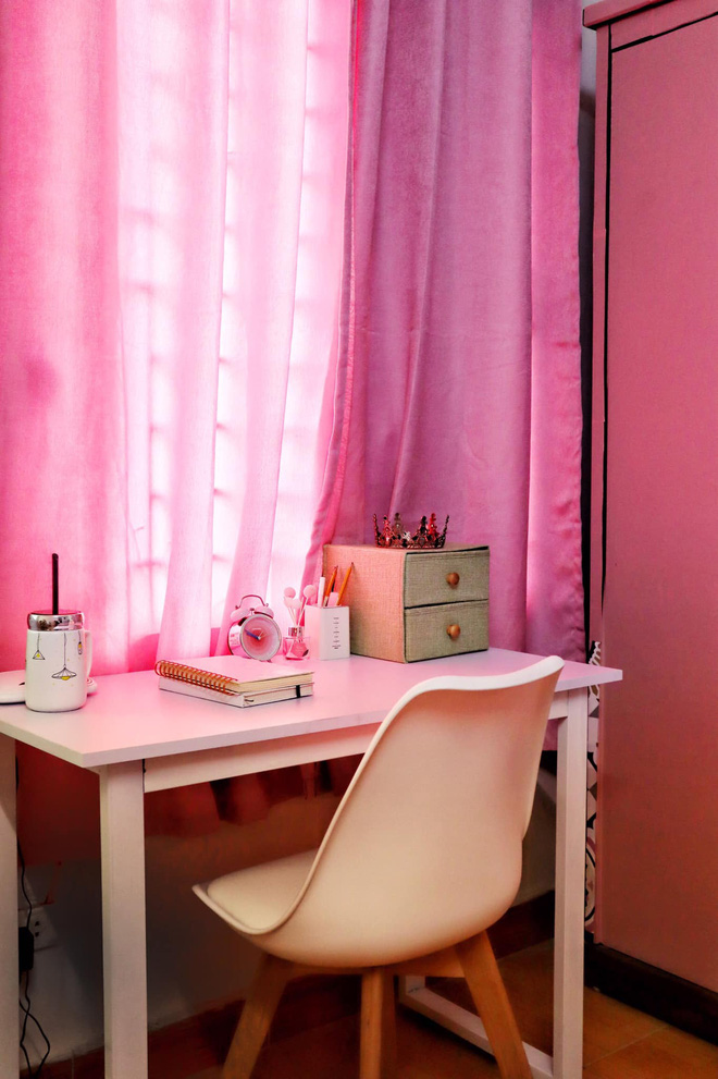 C&ocirc; g&aacute;i chi 6 triệu để decor ph&ograve;ng m&agrave;u hồng si&ecirc;u xinh: Ở trọ nhưng quyết kh&ocirc;ng ở nơi xấu x&iacute;, tạm bợ - Ảnh 4.
