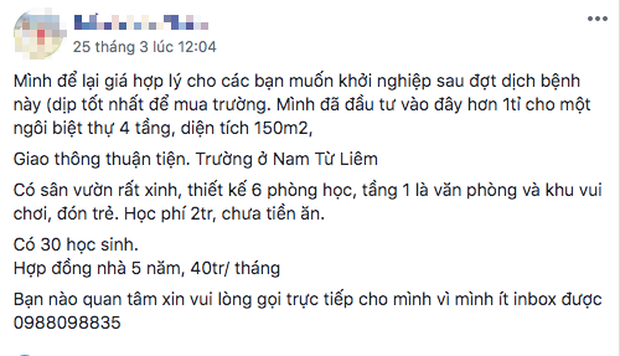 Gục ngã trước đại dịch Covid-19, nhiều trường mầm non tư thục trên cả nước phải đóng cửa, sang nhượng - Ảnh 1.