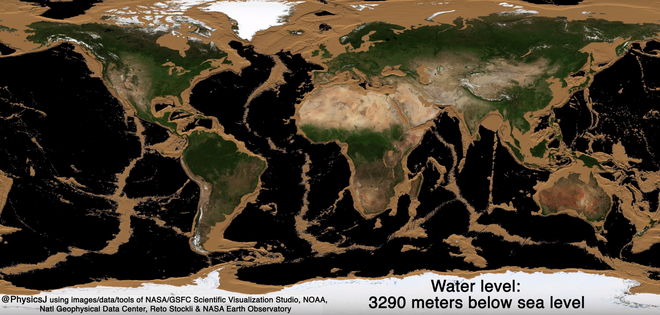 Bề mặt Trái Đất sẽ trông như thế nào nếu các đại dương bị hút cạn nước biển? - Ảnh 3.