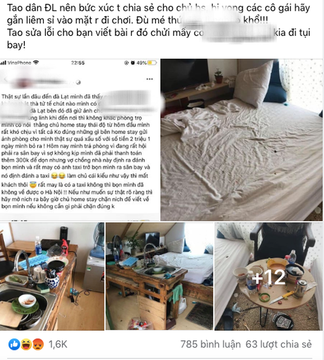 Thuê homestay ở Đà Lạt rồi ăn ở bẩn thỉu, nhóm các cô gái xinh đẹp còn đăng bài tố ngược trên Facebook - Ảnh 1.