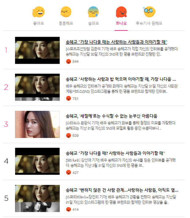Song Hye Kyo chiếm trọn top tin gây phẫn nộ nhất Naver vì 1 lời ngầm phủ sạch mối quan hệ với Song Joong Ki? - Ảnh 2.