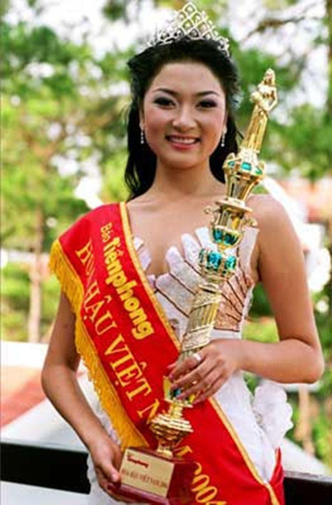 Nhan sắc Hoa hậu Nguyễn Thị Huyền ngày ấy và bây giờ - Ảnh 1.
