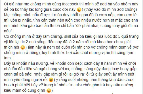 Con dâu kể xấu mẹ chồng: Luộc trứng còn sống, nấu cơm nhão nhoét, muốn lập Facebook cho mẹ tham gia nhóm Ghét bếp, không nghiện nhà - Ảnh 1.