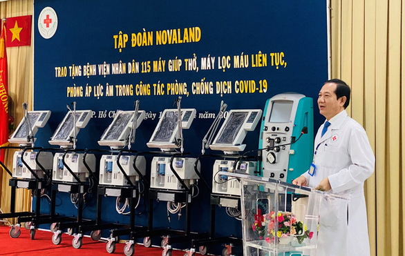 Novaland trao thiết bị y tế trị giá 10 tỷ đồng cho Bệnh viện 115 - Ảnh 1.