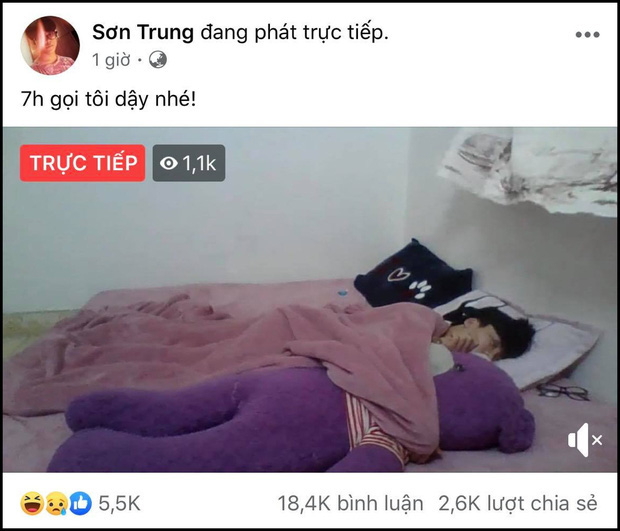 Nam chính trong màn livestream giấc ngủ gần 7 tiếng hót hòn họt trên Facebook: Nhảm thật nhưng tương tác nhiều cũng vui - Ảnh 1.