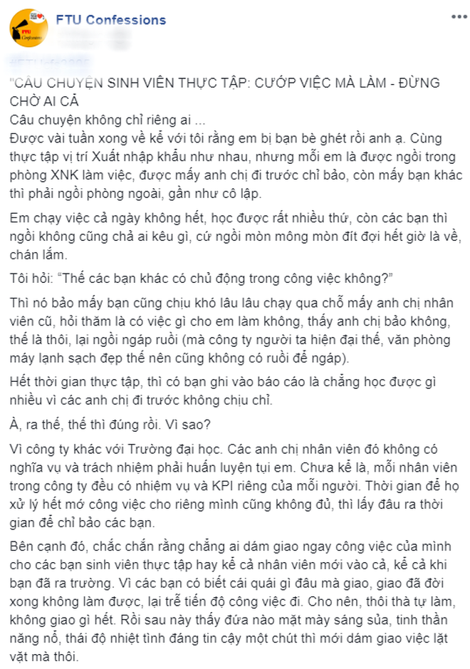 Nữ sinh kể đi thực tập bị bạn bè ghét ra mặt, nào ngờ được dân mạng ủng hộ nhiệt tình vì thái độ làm việc khác biệt - Ảnh 1.