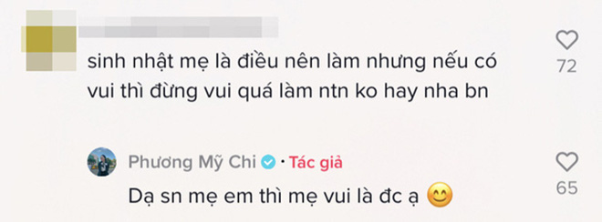 Phương Mỹ Chi bị chê về hành động cố gắng bôi bánh kem lên khắp mặt mẹ - Ảnh 3.