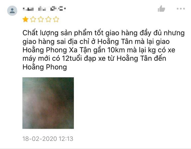 Chất lượng sản phẩm tốt nhưng shop vẫn bị đánh giá 1 sao vì tai nạn khiến khách phải đạp xe 10 cây số để nhận hàng - Ảnh 3.