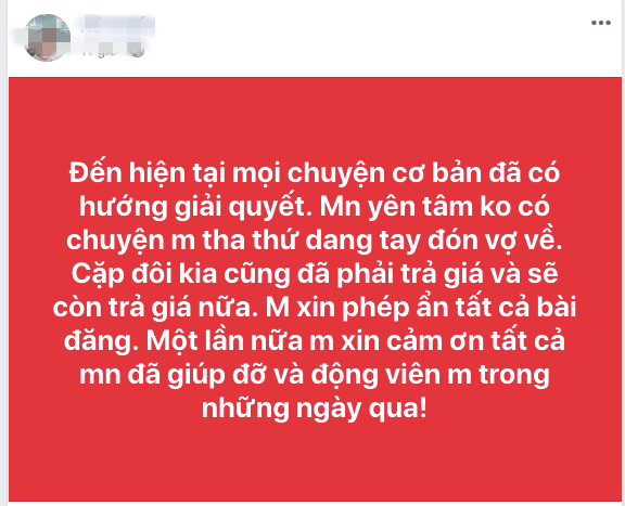 Thông tin mới nhất vụ chồng “bắt tép nuôi cò”, vợ ôm bụng bầu 7 tháng bỏ đi: Người chồng có động thái cực lạ trên MXH, lên tiếng trước thông tin đón vợ quay về! - Ảnh 2.