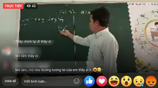 Wifi chập chờn nhưng thầy giáo vẫn hăng say dạy học online, nữ sinh liều mình nhắc nhẹ 1 câu, ai ngờ lại gây bão cộng đồng mạng - Ảnh 1.