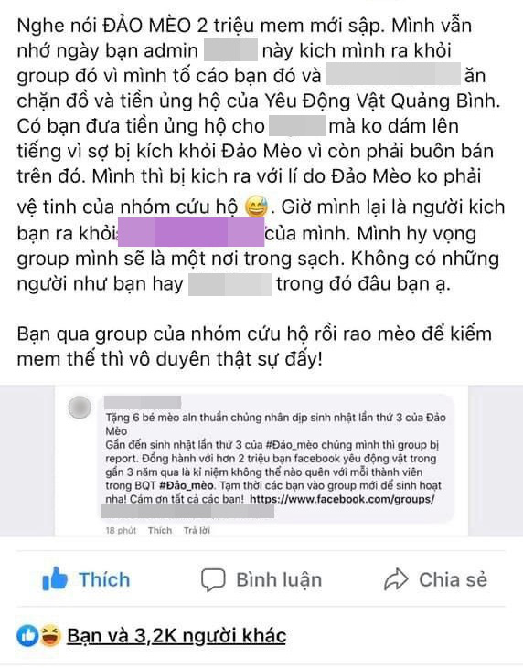 Đảo Mèo - group có đến hơn 2 triệu thành viên nổi tiếng nhất nhì MXH về thú cưng bất ngờ biến mất, xôn xao tin dàn admin bị tố bóc lột thú cưng, lừa đảo quyên góp? - Ảnh 19.