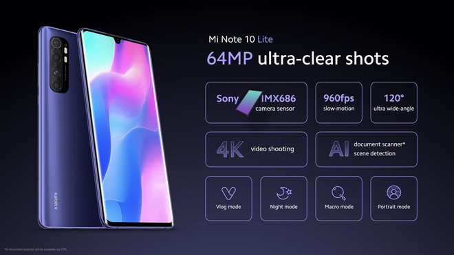 Xiaomi Mi Note 10 Lite ra mắt: Snapdragon 730G, 4 camera 64MP, sạc nhanh 30W, giá từ 9 triệu đồng - Ảnh 3.