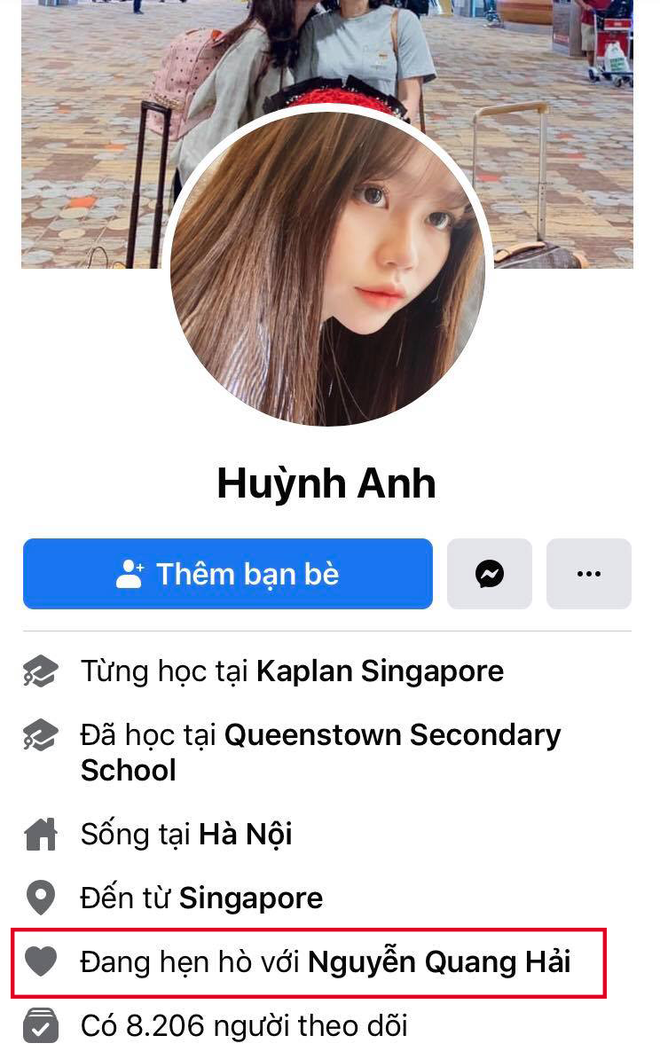 Quang Hải đặt trạng thái hẹn hò Huỳnh Anh trên Facebook cá nhân - Ảnh 2.