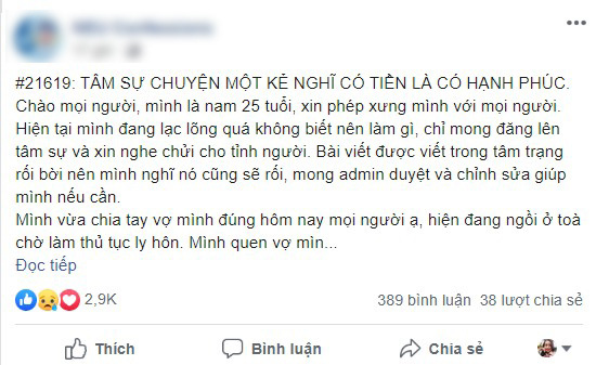 Đổ lỗi tiền của là nguyên nhân khiến vợ bội bạc, anh chồng bị dân mạng chỉ ra sai lầm nguy hiểm này trong hôn nhân! - Ảnh 1.