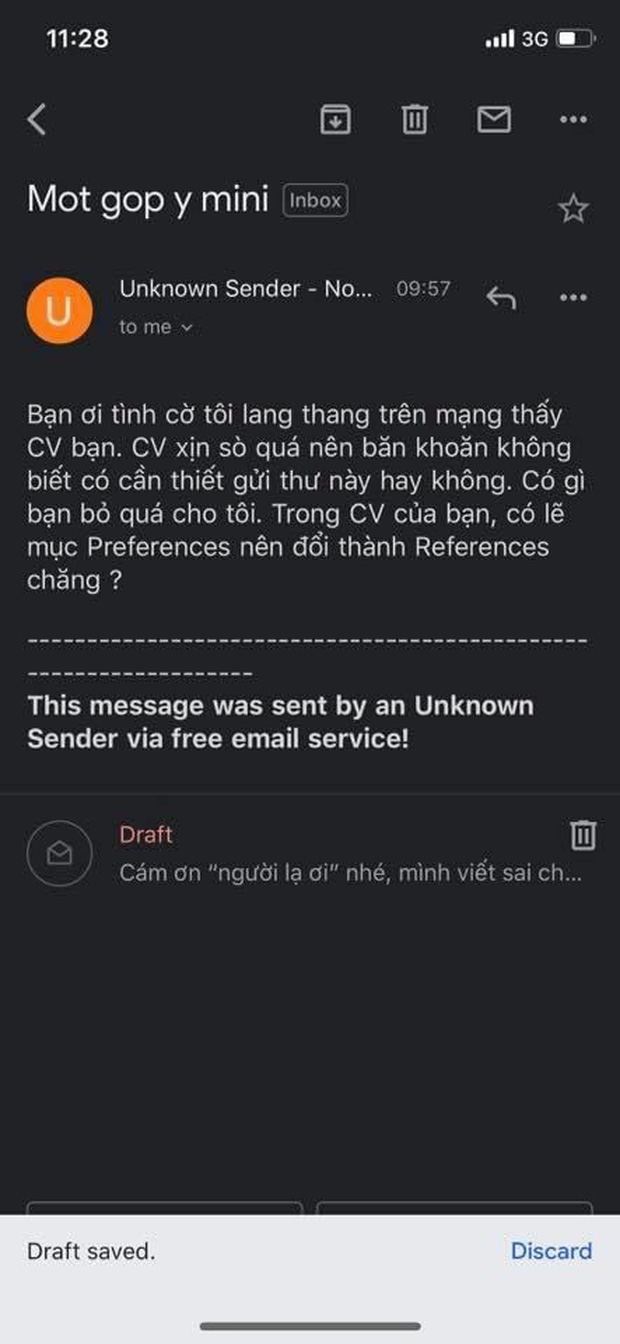 Cô gái đăng CV hoành tráng lên mạng bị người lạ chỉ ra lỗi sai chính tả theo cách cute đến mức khổ chủ phải cảm ơn lia lịa - Ảnh 1.