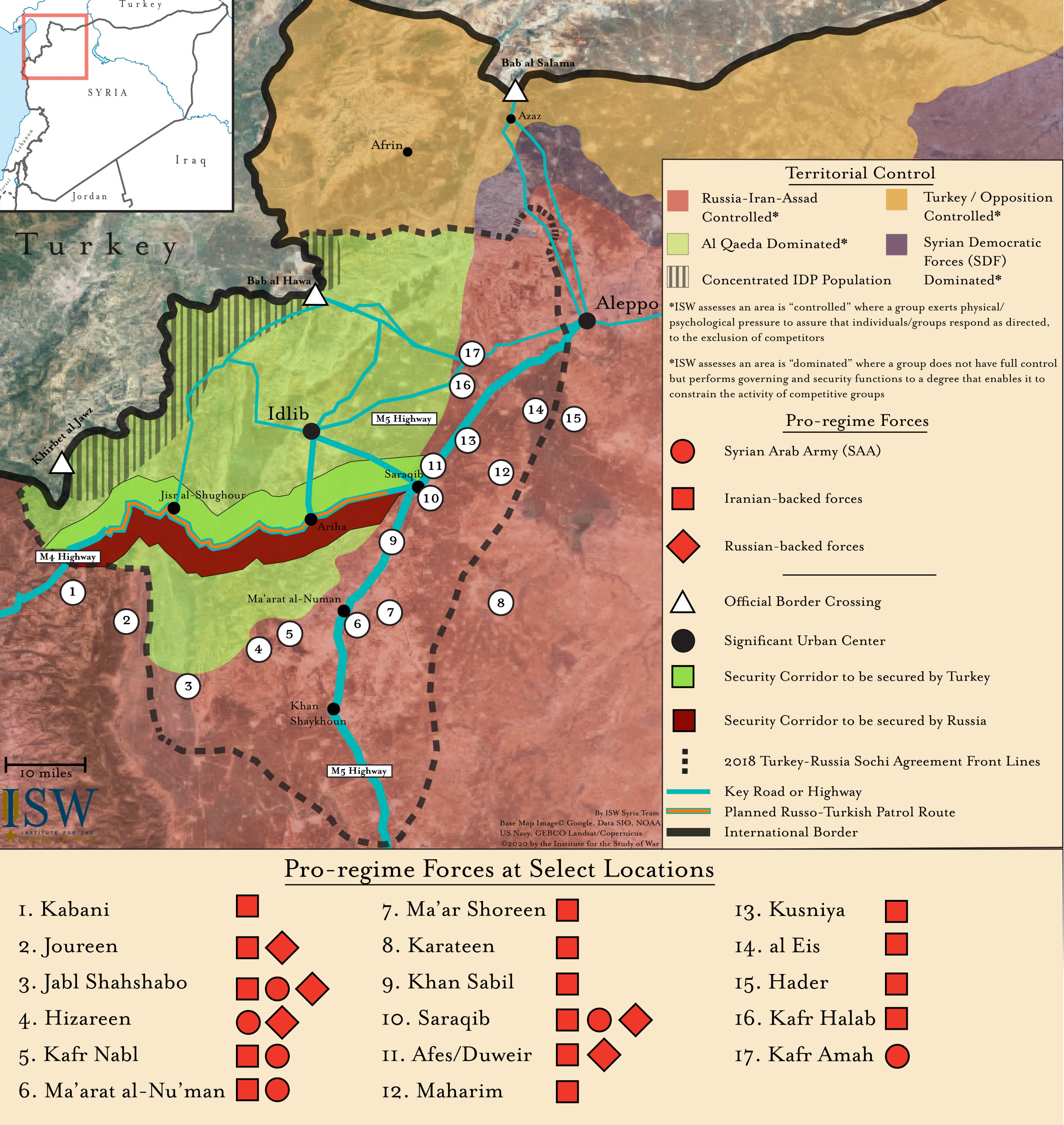 Isw map. Карта ISW. الpoverty in the areas Controlled by the Syrian regime. Resumption Force.