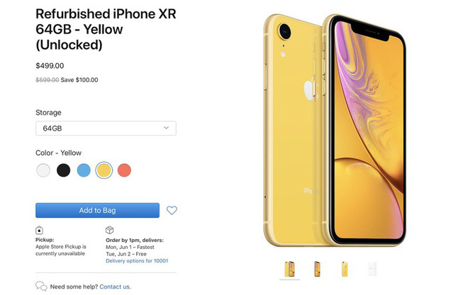 Apple bắt đầu mở bán iPhone XR tân trang, đã rẻ nay còn rẻ hơn - Ảnh 1.