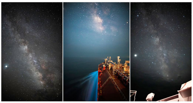 Theo đuổi đam mê chụp ảnh thiên văn trên tàu chở hàng giữa biển khơi bao la - Ảnh 1.