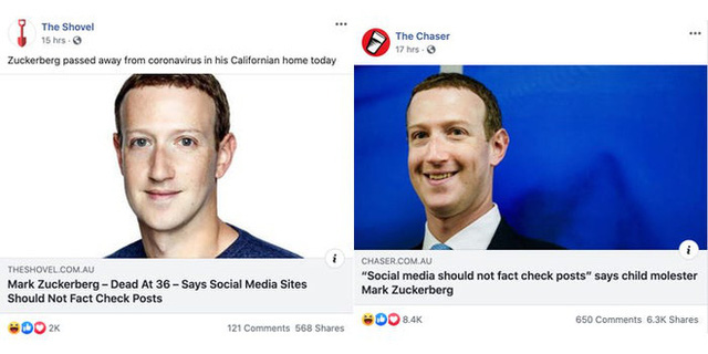 Một trang web đăng tin “Mark Zuckerberg qua đời ở tuổi 36”, để kiểm tra khả năng chống tin giả của Facebook - Ảnh 1.