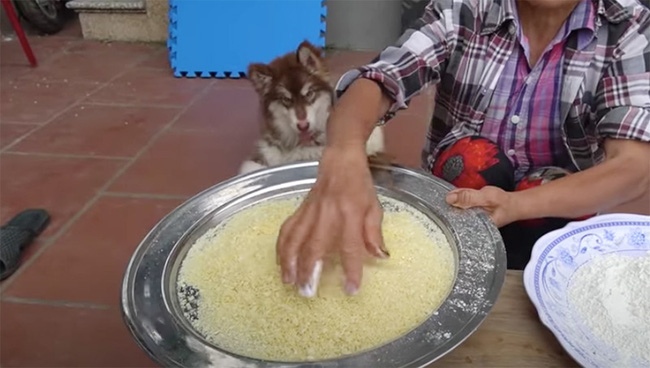 Bà Tân Vlog dùng tay trần sờ nắn đồ ăn khổng lồ khiến khán giả lập tức phản ứng dữ dội? - Ảnh 2. Bà Tân Vlog dùng tay trần sờ nắn đồ ăn khổng lồ khiến khán giả lập tức phản ứng dữ dội? - Ảnh 2.