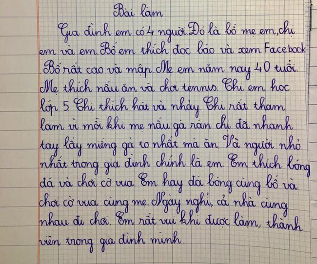 Bài Văn Tả Gia Đình Lớp 2 - Những Bài Viết Hay Nhất Thu Hút Người Đọc