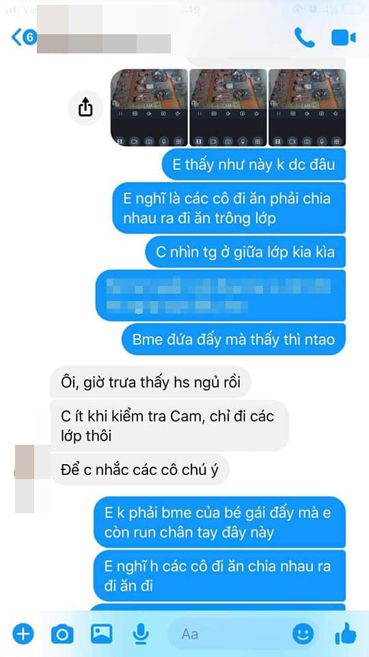 Mở camera xem con ngủ trưa, phụ huynh Hải Phòng chết ngất với cảnh tượng quá nhạy cảm, vội vàng nhắn tin nhắc nhở cô giáo - Ảnh 3.