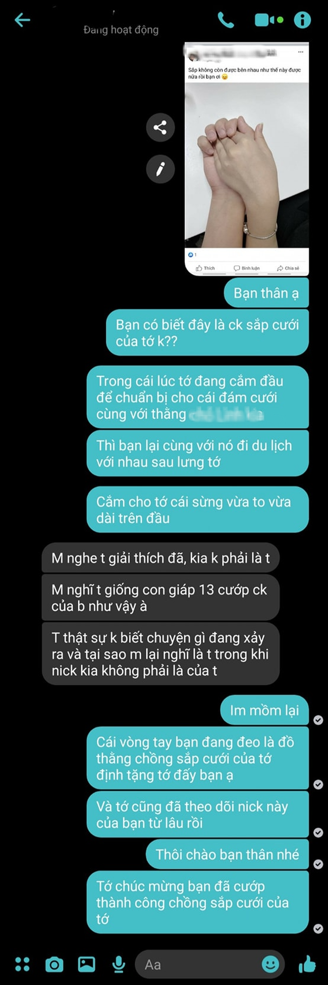 Chồng tương lai tặng 1 cặp sừng dài dù đã chuẩn bị ăn hỏi nhưng cách mà cô nàng vạch mặt kẻ thứ 3 mới thể hiện đẳng cấp - Ảnh 1.